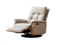 Fauteuil relax - tissu-metal-électrique - 99x97x110 cm - beige - moderne